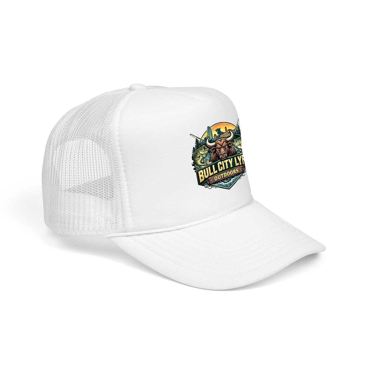 Bull City Lyfe Outdoors Foam Trucker Hat – Vintage Hunting & Fishing Logo Cap