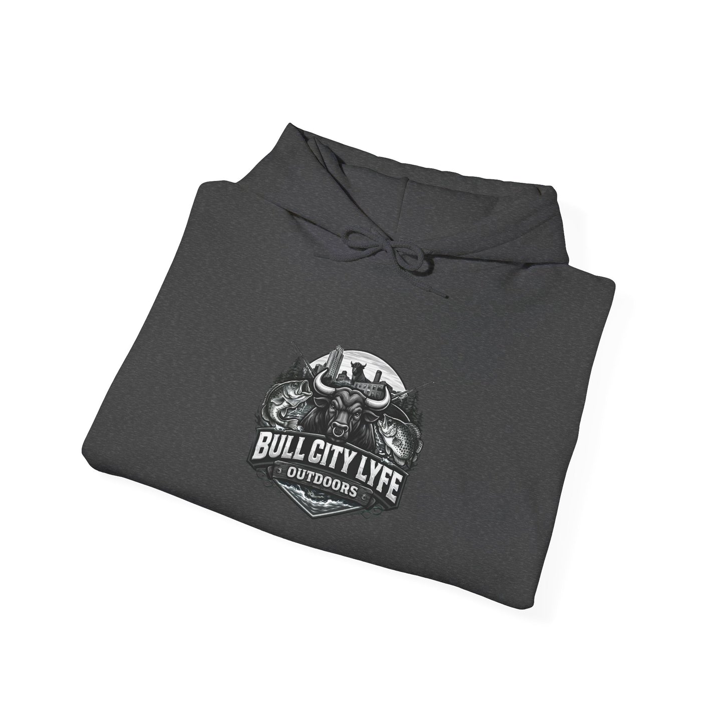Bull City Lyfe Hoodie — Vintage Motorcycle Crest Pullover