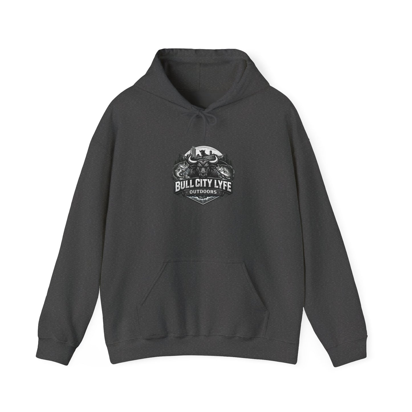 Bull City Lyfe Hoodie — Vintage Motorcycle Crest Pullover