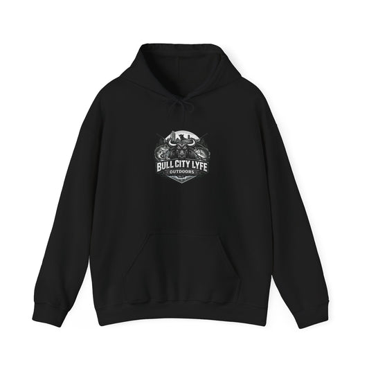 Bull City Lyfe Hoodie — Vintage Motorcycle Crest Pullover