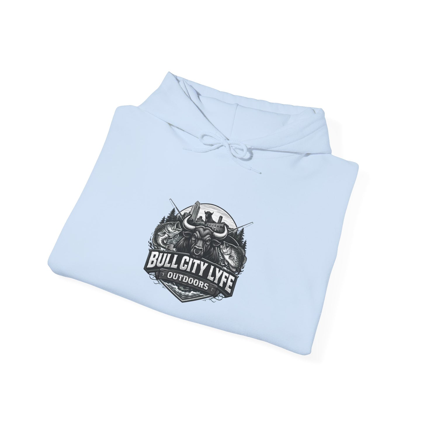 Bull City Lyfe Hoodie — Vintage Motorcycle Crest Pullover