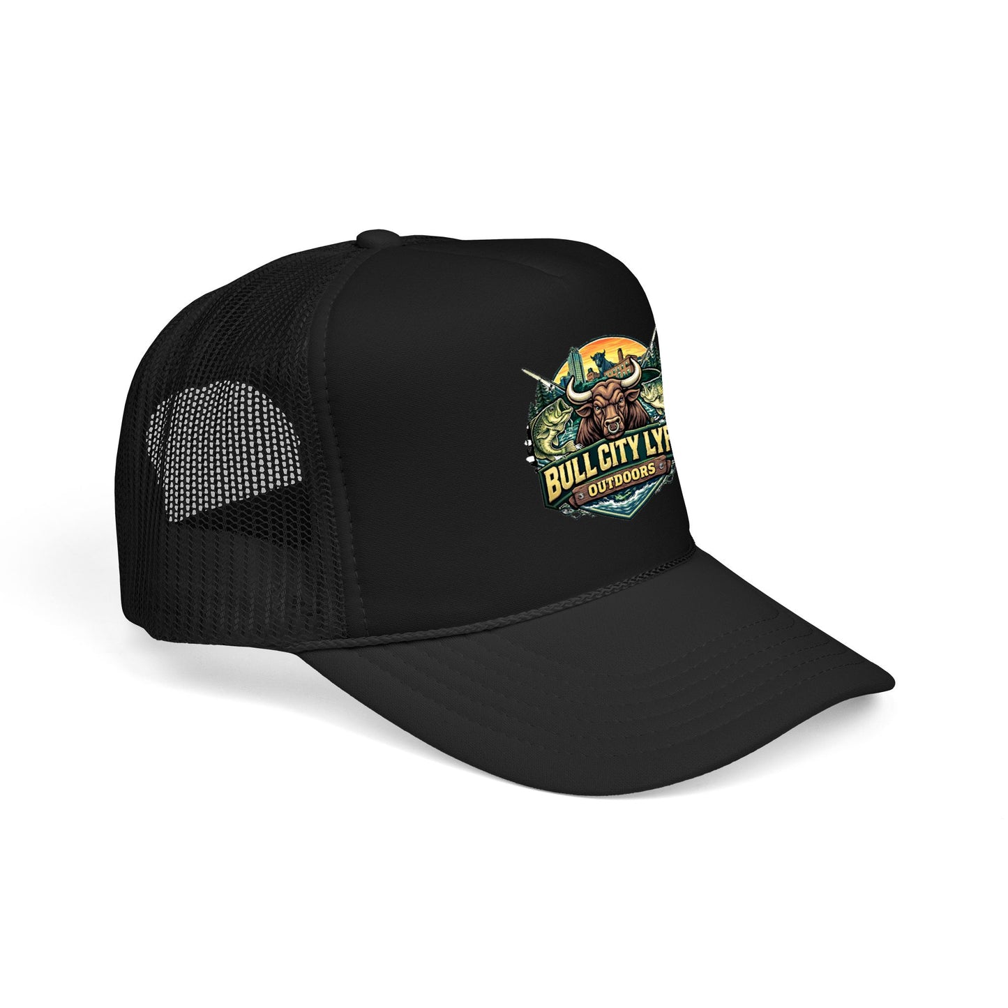 Bull City Lyfe Outdoors Foam Trucker Hat – Vintage Hunting & Fishing Logo Cap