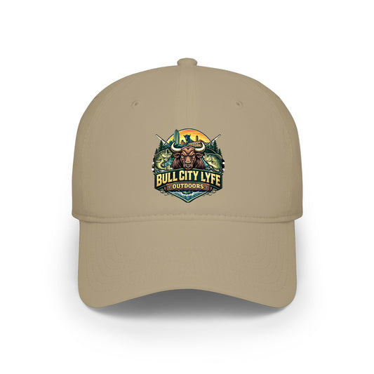 Bull City Lyfe Outdoors Low Profile Baseball Cap – Hunting & Fishing Logo Hat