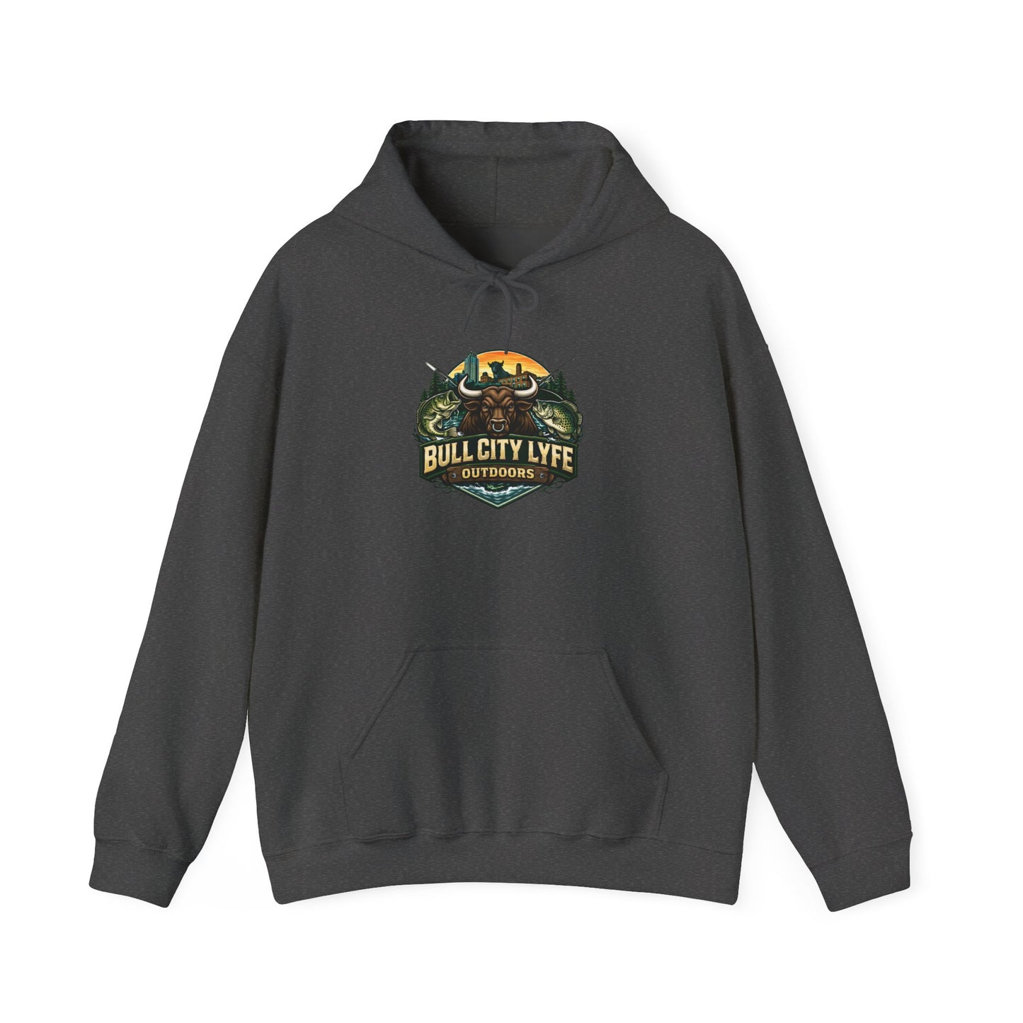 Bull City Lyfe Outdoors Hoodie — Mountain Camping Logo Pullover