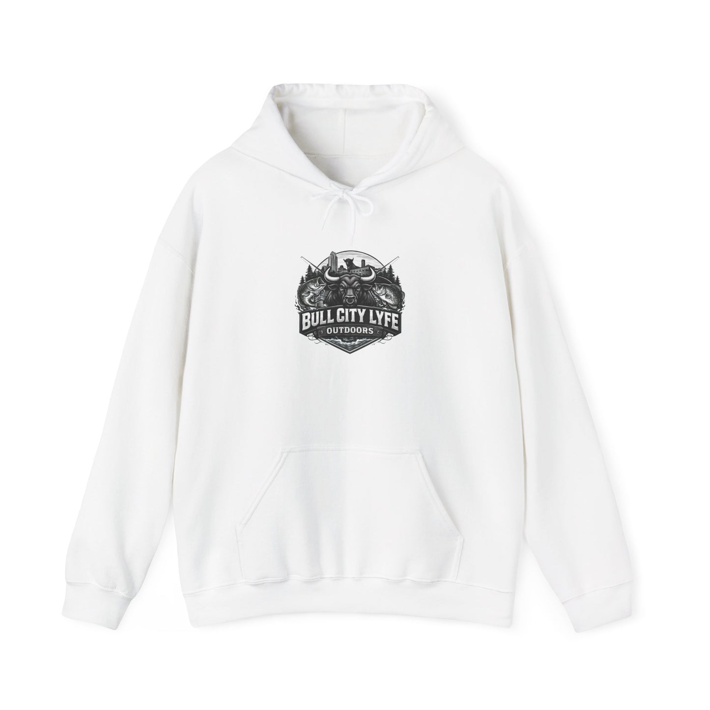 Bull City Lyfe Hoodie — Vintage Motorcycle Crest Pullover