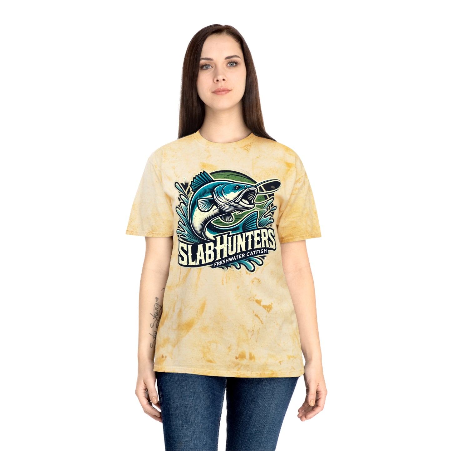 Catfish Fishing T-Shirt — “Slab Hunters” Graphic Tee