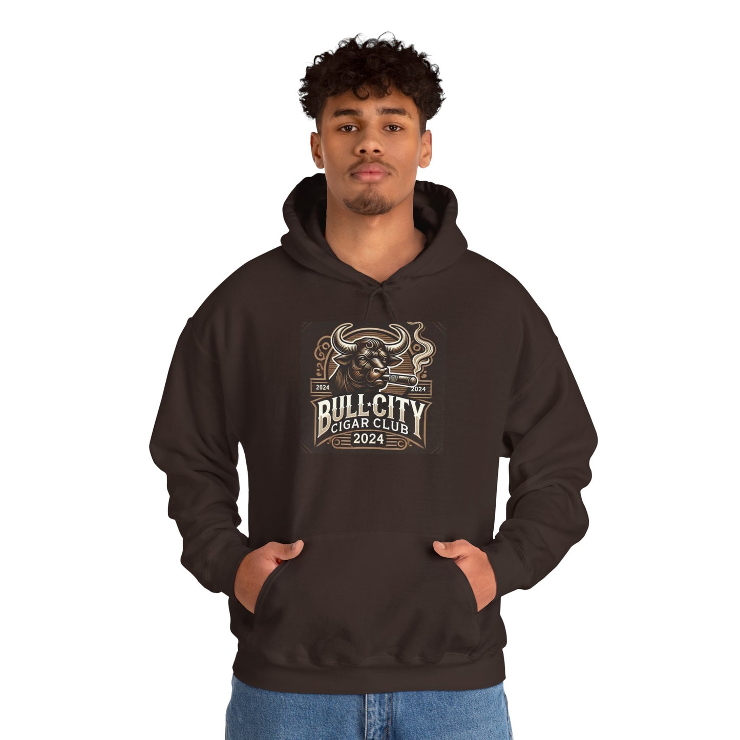 Unisex Heavy Blend Hoodied Sweatshirt-Bull City Lyfe Cigar Club