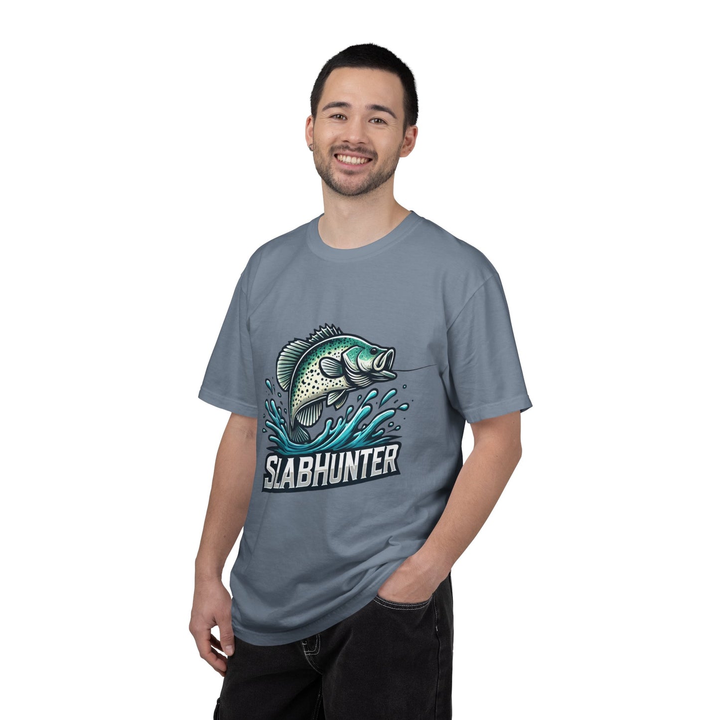 Crappie Fishing T-Shirt — "Slabhunter" Graphic Tee for Anglers