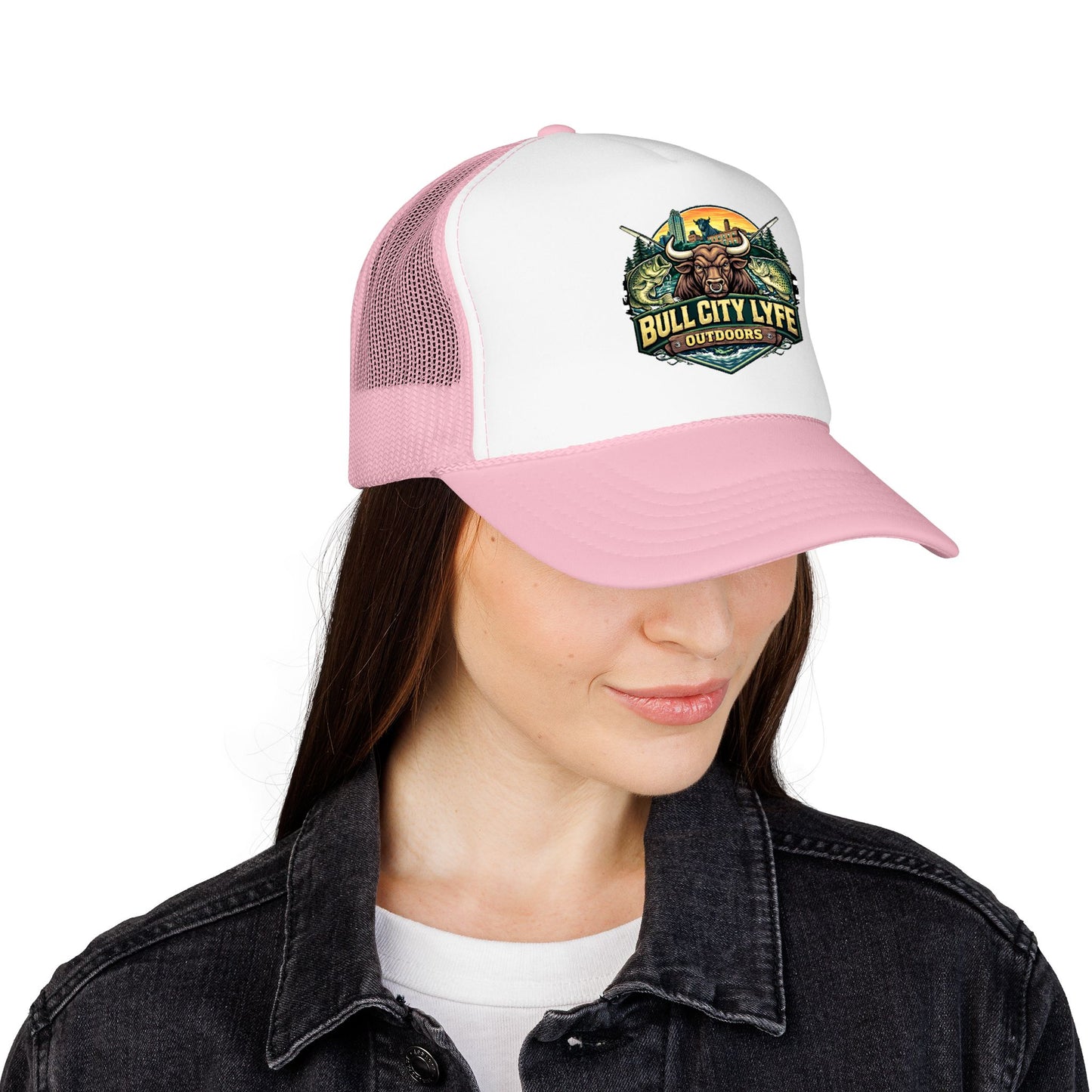 Bull City Lyfe Outdoors Foam Trucker Hat – Vintage Hunting & Fishing Logo Cap