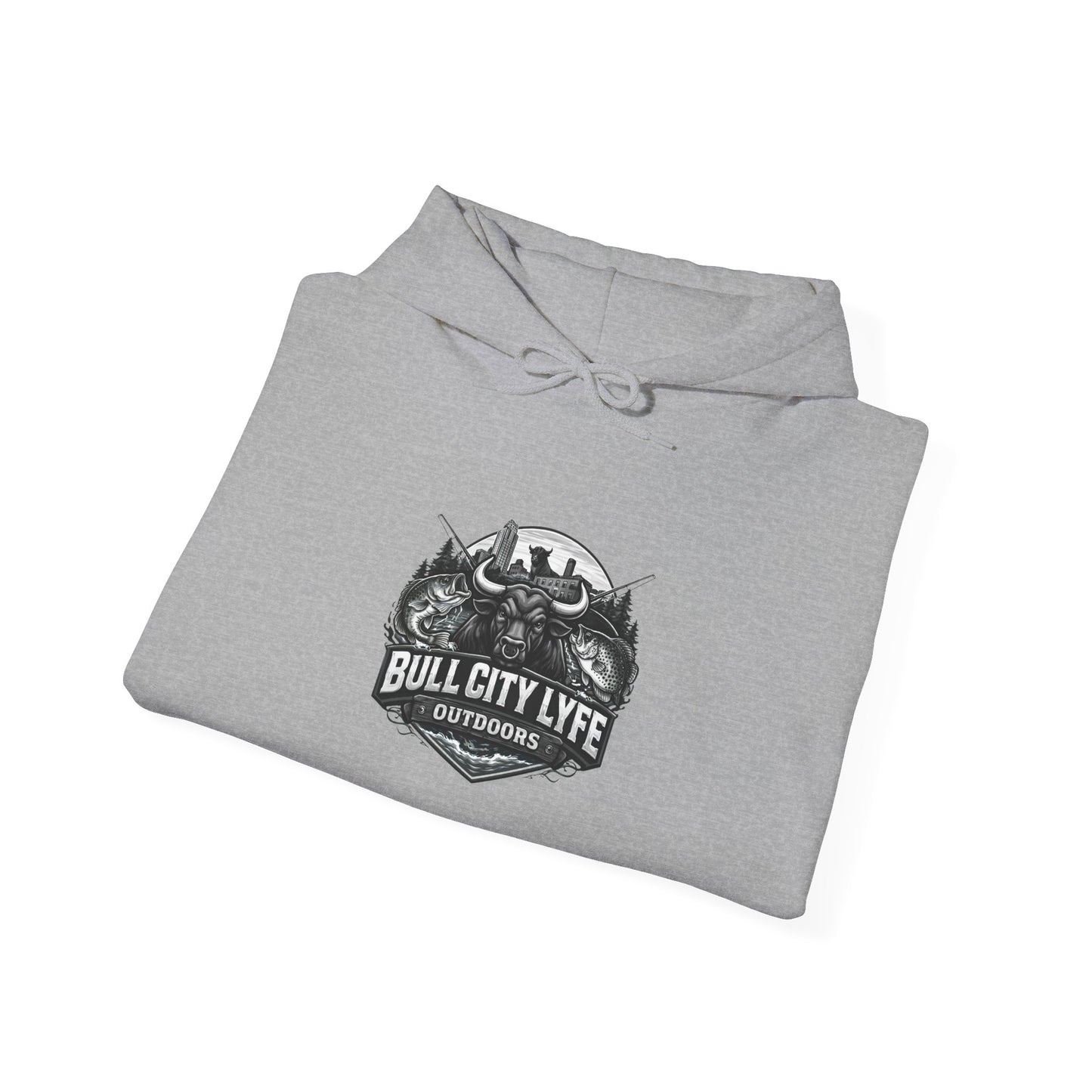 Bull City Lyfe Hoodie — Vintage Motorcycle Crest Pullover