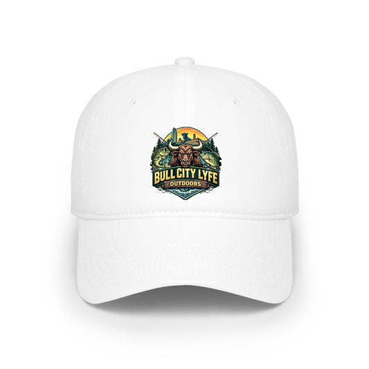 Bull City Lyfe Outdoors Low Profile Baseball Cap – Hunting & Fishing Logo Hat
